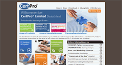 Desktop Screenshot of certpro.de